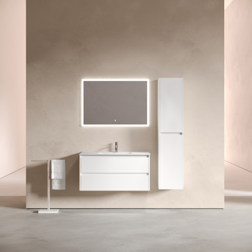 Тумба под раковину Sancos Libra LB100W 100х50 подвесная цвет белый - фото 2